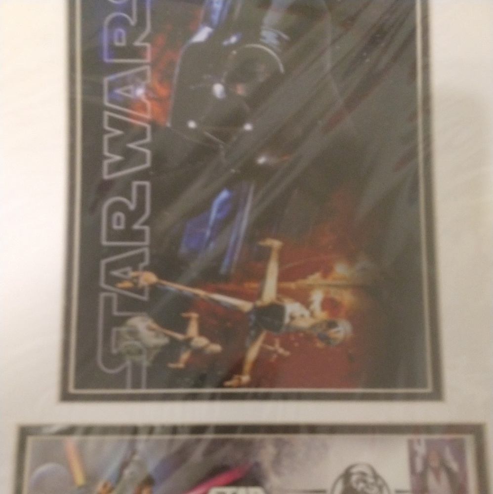 Star wars stamps first day new in plastic